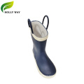 Printed Waterproof Rain Boots with Collar  for Boy